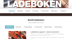 Desktop Screenshot of ladeboken.no