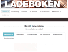 Tablet Screenshot of ladeboken.no